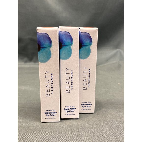3 pc Beauty by POPSUGAR Sweet Stx Glossy Lip Color 'Coffee Date' NEW IN BOX! - Picture 1 of 6